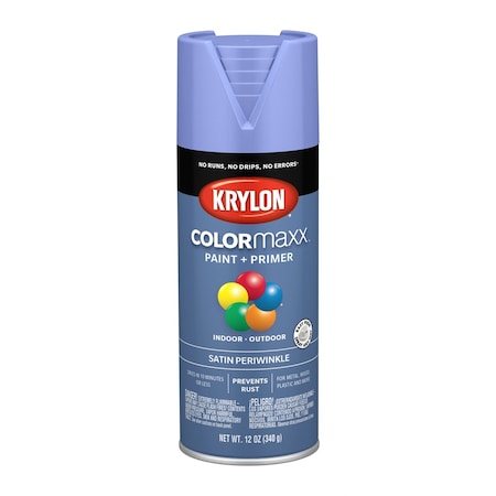 Krylon Spray Paint, Periwinkle, Satin, 12 oz 5573